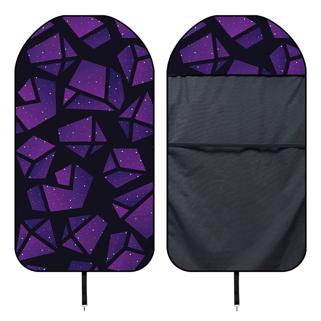 Purple Crystal Cosmic Galaxy Space Print Waterproof Car Seat Cover