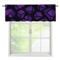 Purple Crystal Cosmic Galaxy Space Print Window Valance