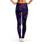 Purple Crystal Cosmic Galaxy Space Print Women's Leggings