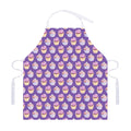 Purple Cupcake Pattern Print Adjustable Apron