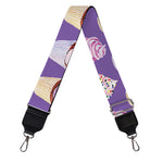 Purple Cupcake Pattern Print Bag Strap