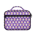 Purple Cupcake Pattern Print Briefcase Bible Bag
