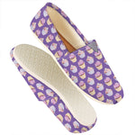 Purple Cupcake Pattern Print Casual Shoes