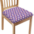 Purple Cupcake Pattern Print Chair Cushion Cover