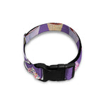 Purple Cupcake Pattern Print Dog Collar