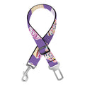 Purple Cupcake Pattern Print Dog Seat Belt