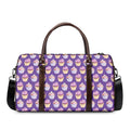 Purple Cupcake Pattern Print Duffel Bag