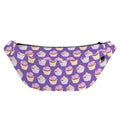 Purple Cupcake Pattern Print Fanny Pack