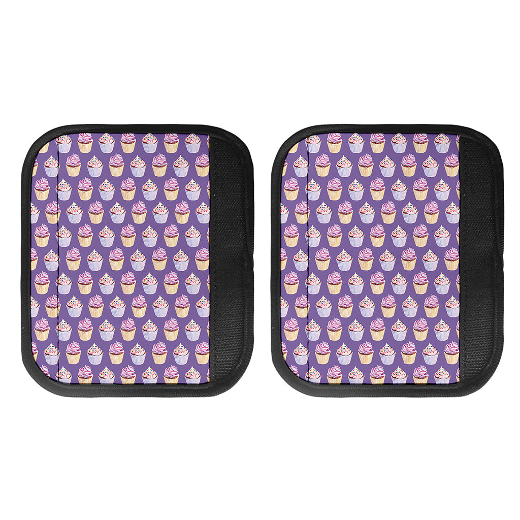 Purple Cupcake Pattern Print Handle Covers