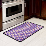 Purple Cupcake Pattern Print Kitchen Mat