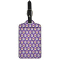 Purple Cupcake Pattern Print Luggage Tag