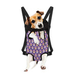 Purple Cupcake Pattern Print Pet Carrier Backpack
