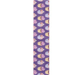 Purple Cupcake Pattern Print Table Runner
