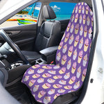Purple Cupcake Pattern Print Waterproof Car Seat Cover