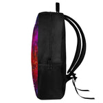 Purple Dark Galaxy Space Print 17 Inch Backpack