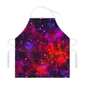 Purple Dark Galaxy Space Print Adjustable Apron