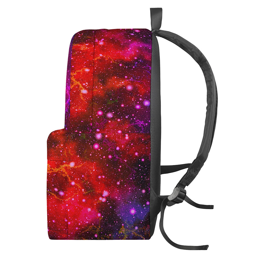 Purple Dark Galaxy Space Print Backpack