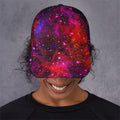 Purple Dark Galaxy Space Print Baseball Cap