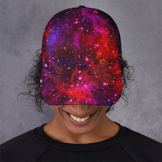 Purple Dark Galaxy Space Print Baseball Cap