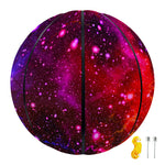 Purple Dark Galaxy Space Print Basketball