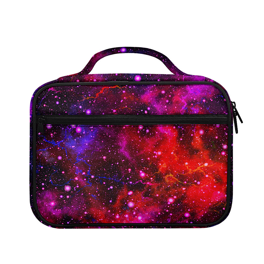 Purple Dark Galaxy Space Print Briefcase Bible Bag