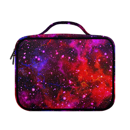 Purple Dark Galaxy Space Print Briefcase Bible Bag