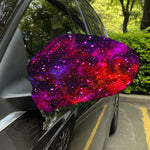 Purple Dark Galaxy Space Print Car Side Mirror Covers