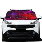 Purple Dark Galaxy Space Print Car Windshield Snow Cover