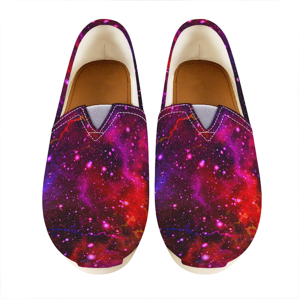 Purple Dark Galaxy Space Print Casual Shoes