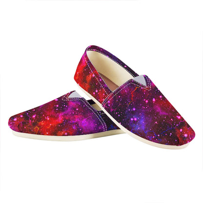 Purple Dark Galaxy Space Print Casual Shoes
