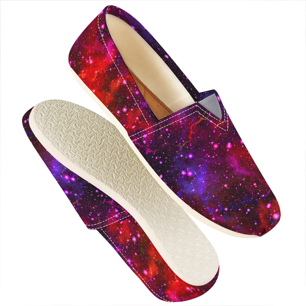 Purple Dark Galaxy Space Print Casual Shoes