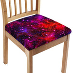 Purple Dark Galaxy Space Print Chair Cushion Cover