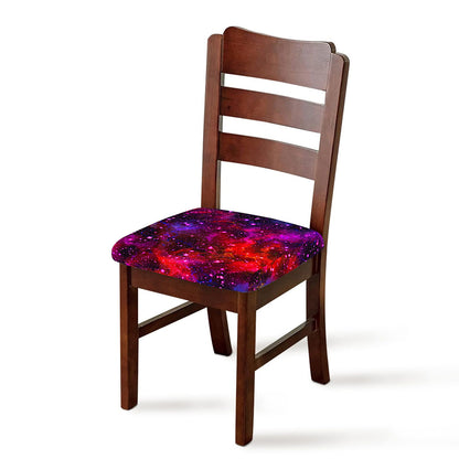 Purple Dark Galaxy Space Print Chair Cushion Cover