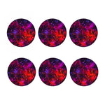 Purple Dark Galaxy Space Print Coaster Set