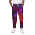 Purple Dark Galaxy Space Print Cotton Sweatpants