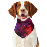 Purple Dark Galaxy Space Print Dog Bandana