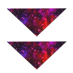 Purple Dark Galaxy Space Print Dog Bandana
