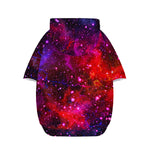 Purple Dark Galaxy Space Print Dog Zip Up Hoodie