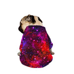 Purple Dark Galaxy Space Print Dog Zip Up Jacket