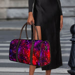 Purple Dark Galaxy Space Print Duffle Bag