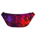 Purple Dark Galaxy Space Print Fanny Pack