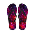 Purple Dark Galaxy Space Print Flip Flops