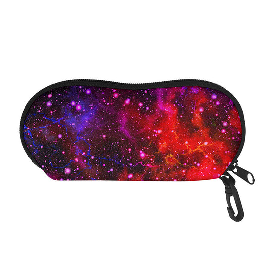 Purple Dark Galaxy Space Print Glasses Case