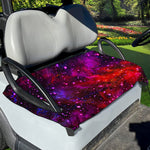 Purple Dark Galaxy Space Print Golf Cart Seat Cover