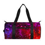 Purple Dark Galaxy Space Print Gym Bag