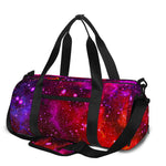 Purple Dark Galaxy Space Print Gym Bag