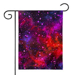Purple Dark Galaxy Space Print House Flag