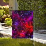 Purple Dark Galaxy Space Print House Flag
