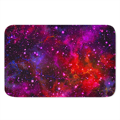 Purple Dark Galaxy Space Print Indoor Door Mat
