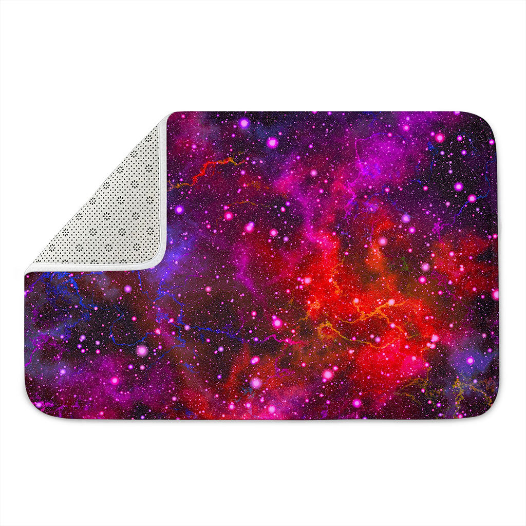 Purple Dark Galaxy Space Print Indoor Door Mat